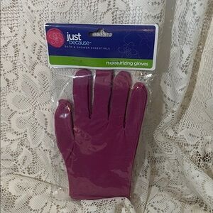 Just Because Moisturizing Gloves in Purple One Pack Of 2 Gloves